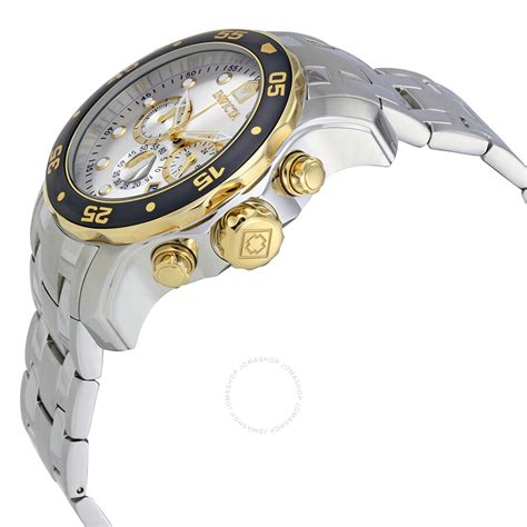 Invicta Pro Diver Chronograph Silver Dial Mens Watch 80040 Pro Diver