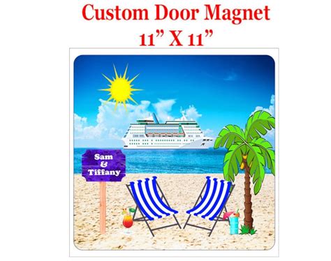 Cruise Ship Door Magnet Custom Door Magnet Include Your Etsy