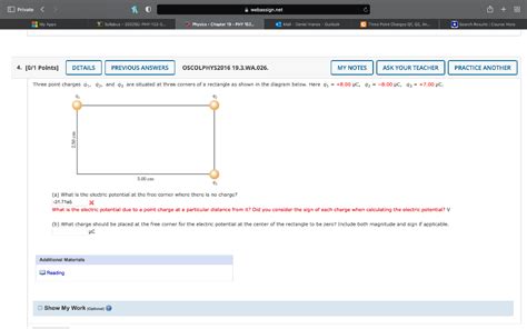 Solved Three Point Charges Q1 Q2 And Q3 Are Situated At