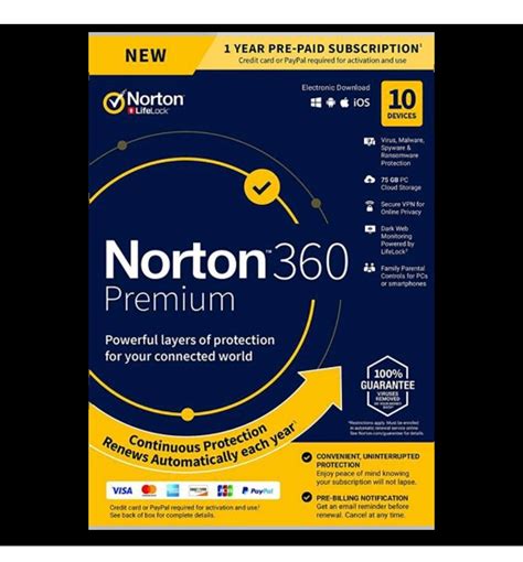 Norton 360 Premium 10 Devices 1 Year