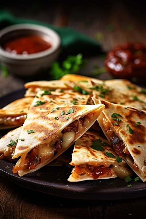 Vegetarische Quesadillas Mexikanisches Fingerfood