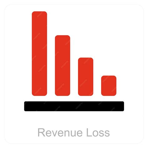 Premium Vector | Revenue Loss and diagram icon concept