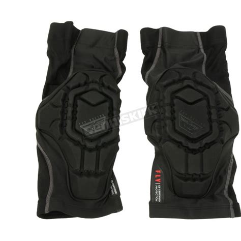 Fly Racing Black Ce Barricade Lite Knee Guard Dennis Kirk