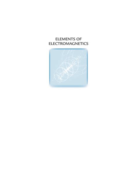 Solution Elements Of Electromagnetics By Matthew N O Sadiku Th Ed