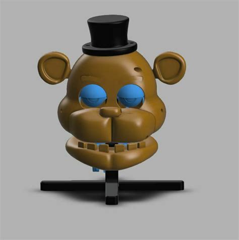 STL file FREDDY FAZBEAR - ANIMATRONIC HEAD -FNAF 🦸・Design to download ...