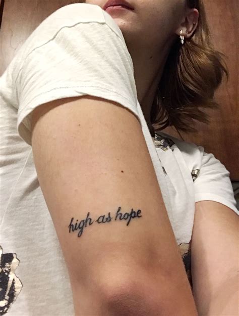 Florence The Machine Tattoo High As Hope Gold Tattoo Ink Tattoo Ink