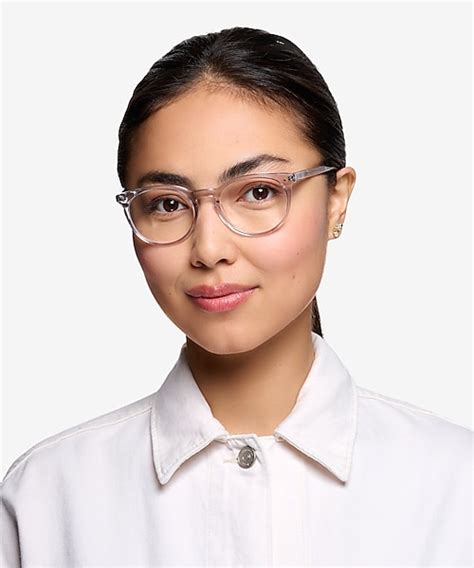 Morning Round Gray Clear Full Rim Eyeglasses Eyebuydirect