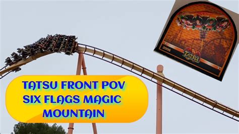 Tatsu Six Flags Magic Mountain Tatsu Front Seat On Ride Hd Pov Off