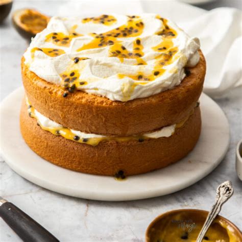 Passionfruit Sponge Cake Sugar Salt Magic