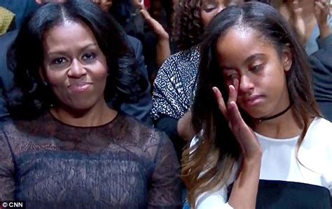 Barack Obamas Emotional Farewell Speech And Why Sasha Obama Missed It