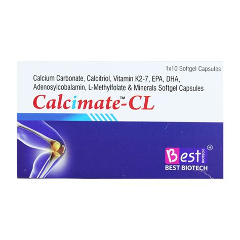 Buy Calcimate Cl Soft Gelatin Capsule 10s Online At Upto 25 Off Netmeds