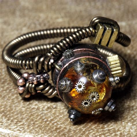 Steampunk Jewelry Ring Made By CatherinetteRings This Was Flickr