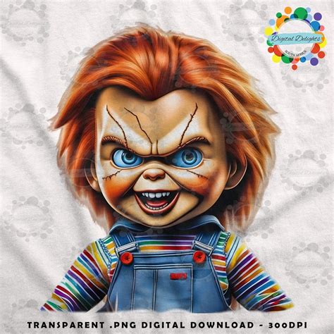 Evil Chucky Doll Digital Design Ideal for T-shirts Wall Art - Etsy