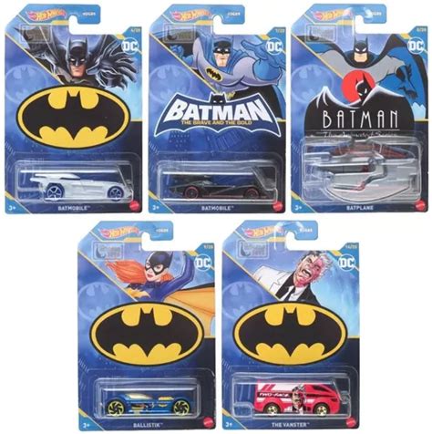 Coleção 5 Carrinhos Temáticos Batman 1 64 Hot Wheels Parcelamento sem juros
