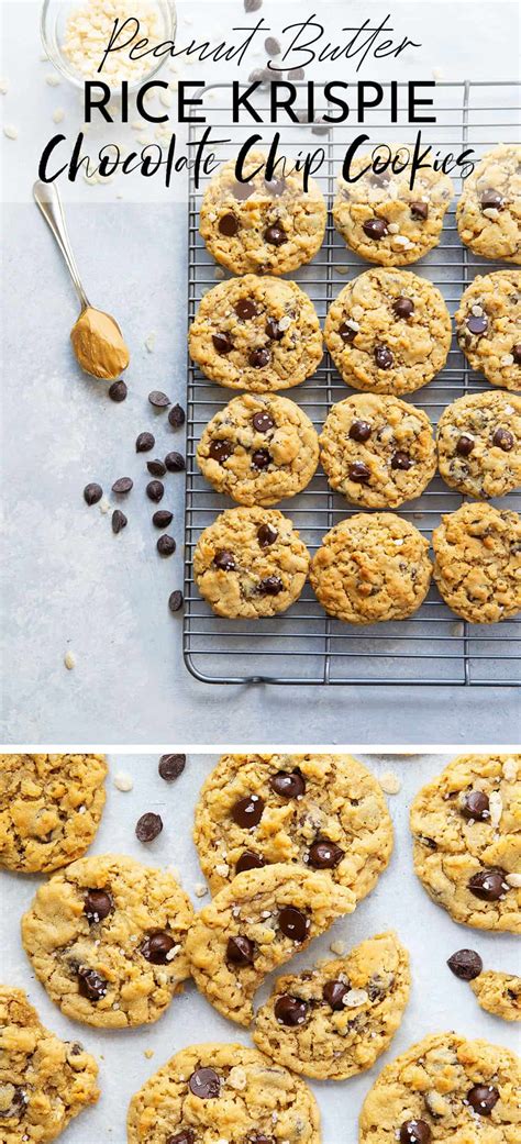 Peanut Butter Rice Krispie Chocolate Chip Cookies