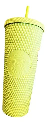 Vaso Starbucks Studded Verde Lim N Con Popote Venti Lima Color Verde