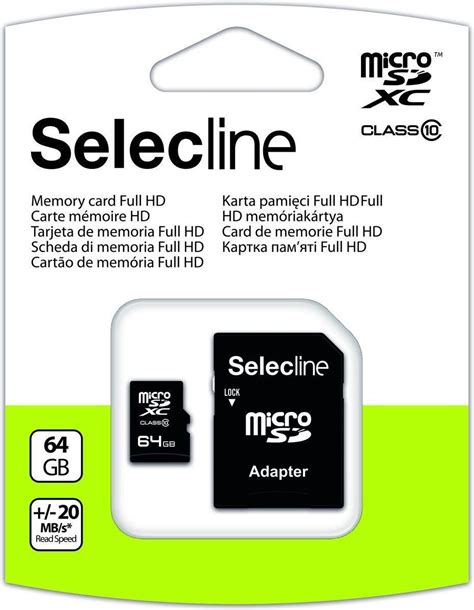 Karta pamięci do aparatu Selecline Karta Pamięci Msd 64Gb 20 12 Adapter