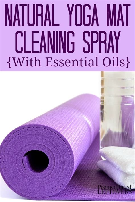 Natural Yoga Mat Cleaning Spray Recipe With Essential Oils