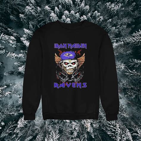 Iron Maiden Skull Baltimore Ravens Shirt Kutee Boutique