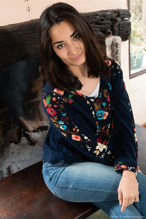 Stunning Brunette In Denim Tiffany Strips To Show Her Irresistibly