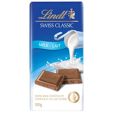 Lindt Swiss Classic Milk Chocolate Bar 100g