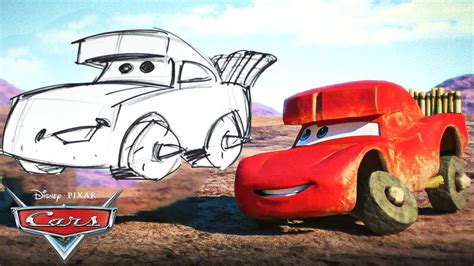 How To Draw Cave Lightning Mcqueen From Cars On The Road Drawing