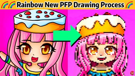 💕drawing Process Rainbow 🌈 Itsfunneh Krew Itsfunneh Minecraft Roblox Youtube