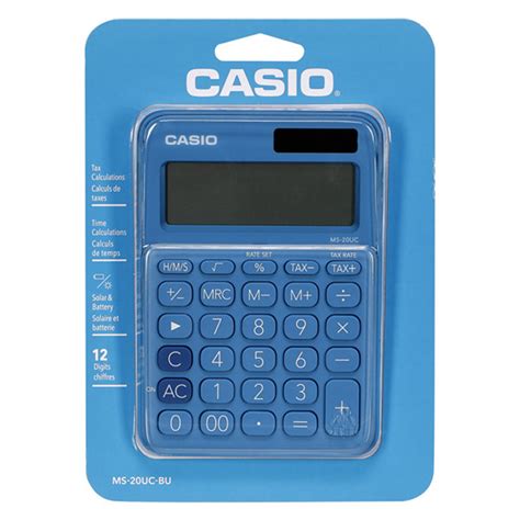 Casio Ms 20uc Bu Blue Calculators PER 925383 E Shop Cy