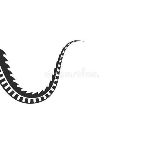 Dragon Tail Icon Template Vector Illustration Stock Vector - Illustration of ancient, barb ...