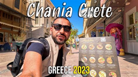 Chania Crete Walking Tour In K Kreta Greece Youtube