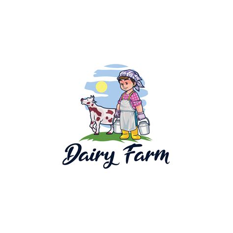 Dairy Farm V2 Logo Design - MasterBundles