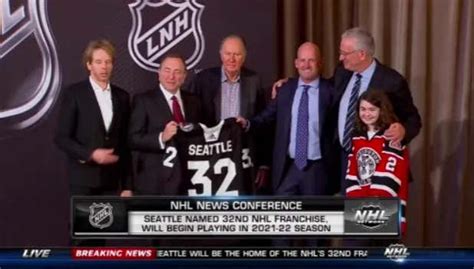 The Nhl Has Officially Named Seattle As The 32nd Nhl Franchise And