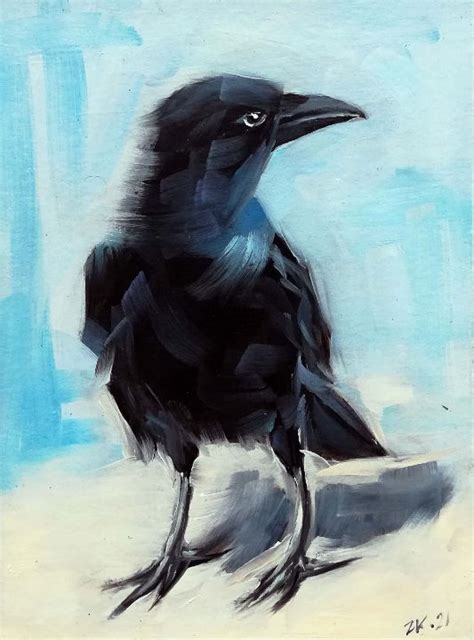 Black Bird Painting