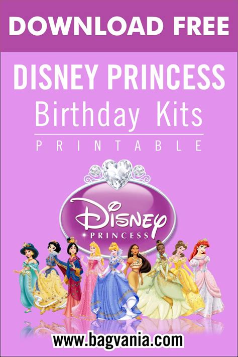 Disney Princess Name Tags Printable