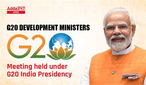 G20 Development Ministers Meeting Held Under G20 India Presidency