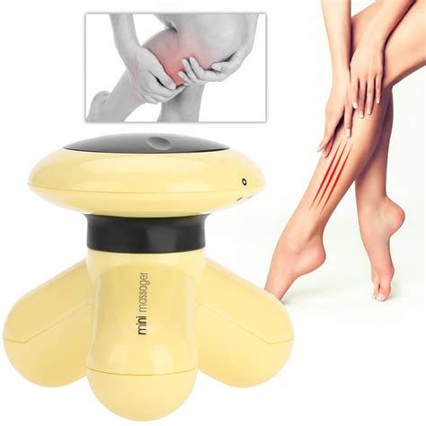 Topincn Mini Portable Multi Functional Electric Massager With 3 Prongs Pain Fatigue Relief Mini