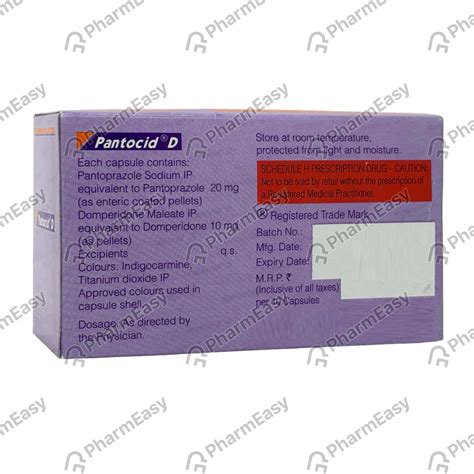 Pantocid D Strip Of 10 Capsules Uses Side Effects Price And Dosage