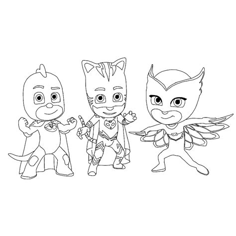 Catboy Kleurplaat Pj Masks Pyjamahelden Malvorlagen Und Ausmalbilder