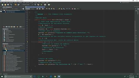 Programación Secuencial Factorial De Un Numero Ciclo While Java Youtube