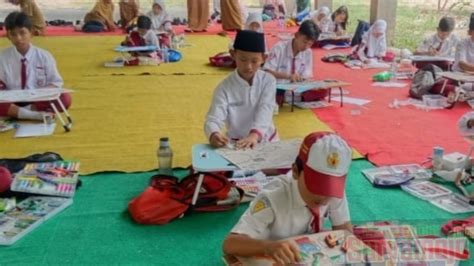 Lomba Desain Mural Disdikbud Jombang Diikuti Puluhan Pelajar Suryamojo