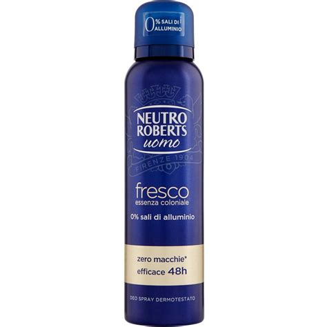 Deodorante Spray Uomo Fresco Essenza Coloniale Neutro Roberts Ml