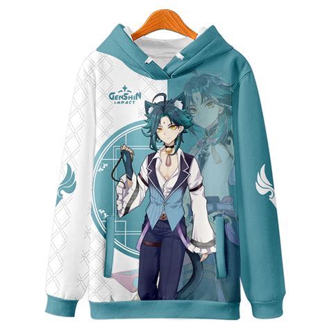 Anime Game Genshin Impact Xiao 3d Hoodies Men Women Sweatshirt Hoodie