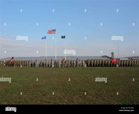 Armenian Turkish And Us Army Soldiers Making Up The Multinational