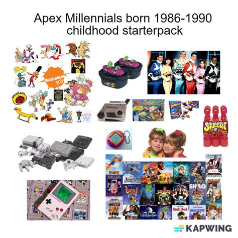 Apex Millennials Childhood Starterpack Rstarterpacks Starter