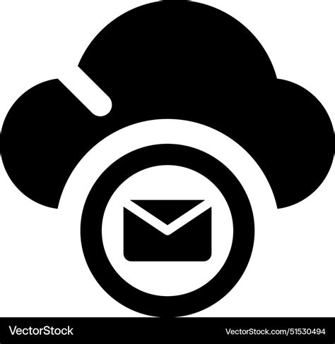 cloud message icon royalty  vector image vectorstock