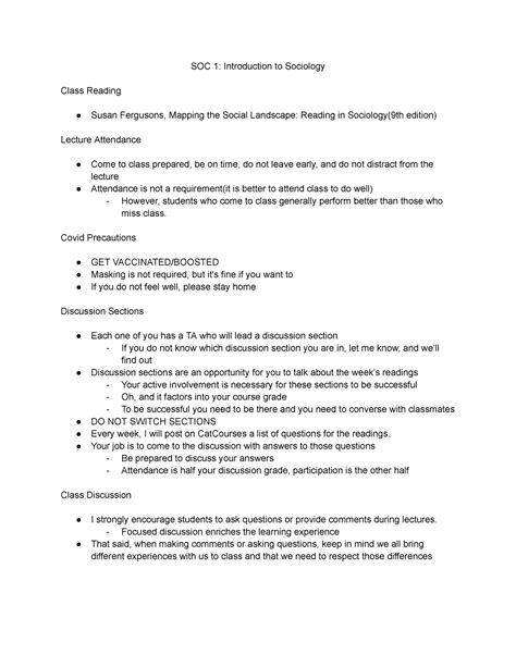 Soc Introduction To Sociology Soc Introduction To Sociology