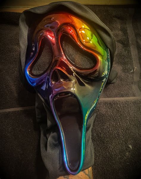 NEW Rainbow Mirror Scream Ghostface Mask - Etsy