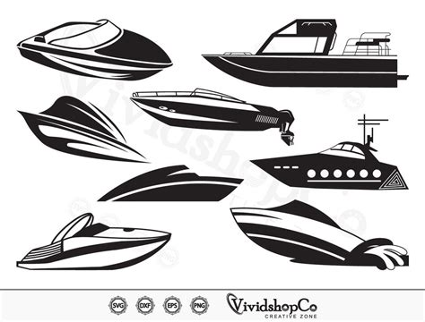 Speed Boat Svg Motor Boat Svg Speedboat Svg Speed Boat Clipart