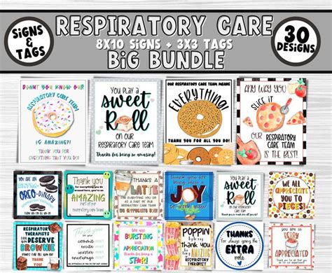 Respiratory Therapist Team Gift Idea Respiratory Care Week Printable