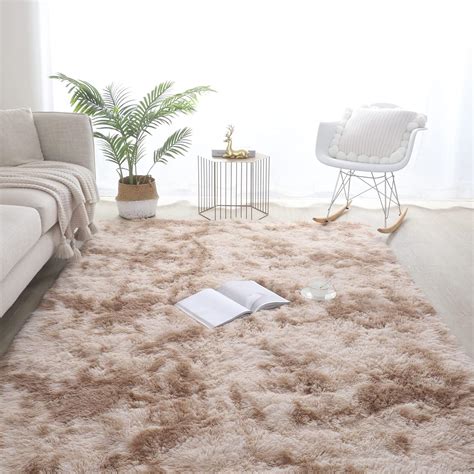 Area Rugs X Cm Fluffy Rug Anti Slip Carpet Plush Shaggy Area Rugs